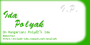 ida polyak business card